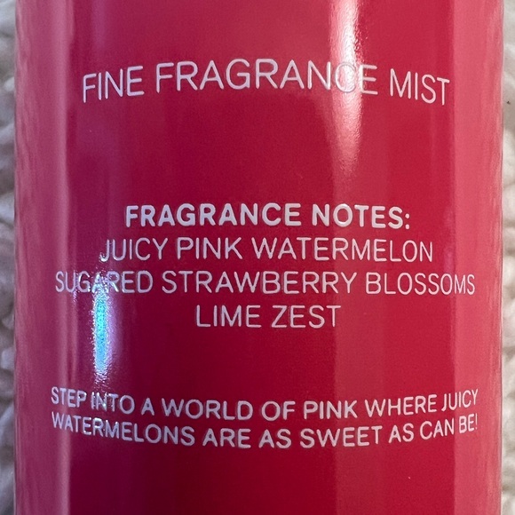 Bath & Body Works "Pink Watermelon Blast" Fine Fragrance Mist 8 Fl. Oz. - Picture 4 of 6